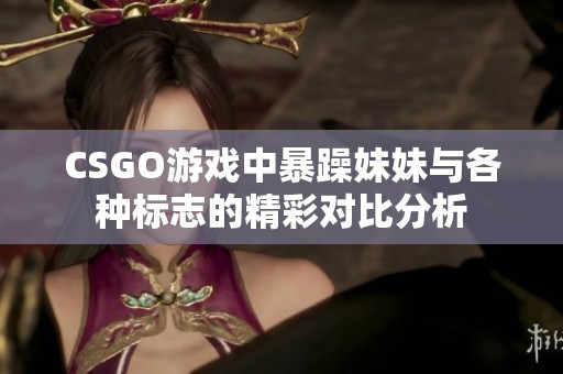 CSGO游戏中暴躁妹妹与各种标志的精彩对比分析