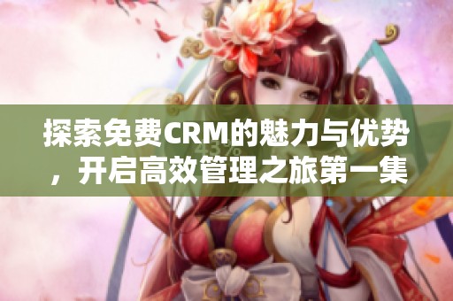 探索免费CRM的魅力与优势，开启高效管理之旅第一集