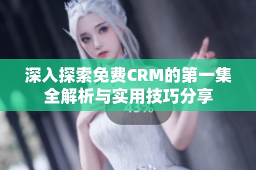 深入探索免费CRM的第一集全解析与实用技巧分享